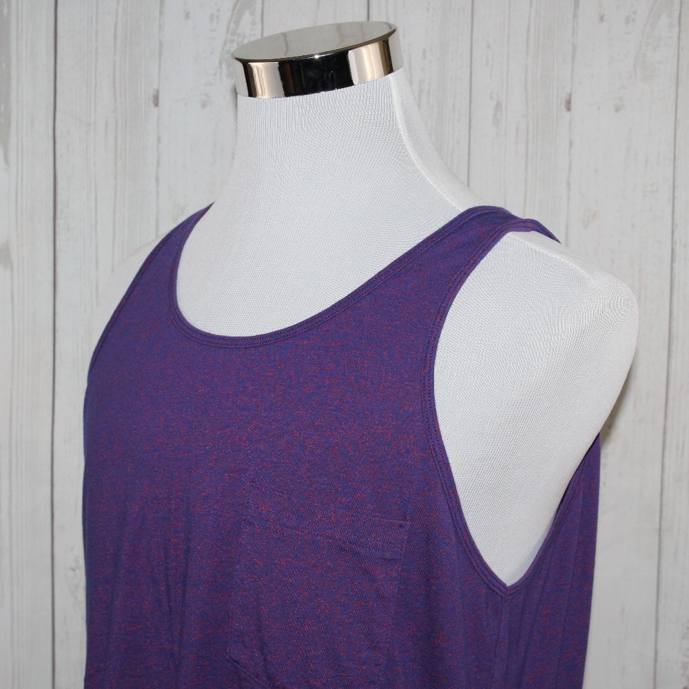 Rainbow One Size Purple Speckled Pink Tank Top - Picture 2 of 8